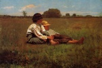 Winslow Homer  - Peintures - Garçons dans un pâturage