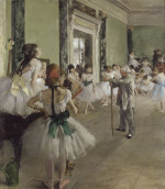 Edgar Degas  - paintings - Dance Class
