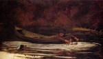 Winslow Homer  - Bilder Gemälde - Hound and Hunter
