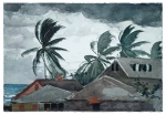 Winslow Homer  - Bilder Gemälde - Hurricane, Bahamas