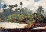 Winslow Homer  - Bilder Gemälde - In a Florida Jungle