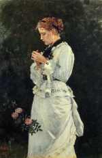 Winslow Homer  - Bilder Gemälde - Portrait of a Lady