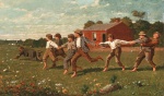 Winslow Homer  - Bilder Gemälde - Snap the Whip