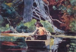 Winslow Homer  - Bilder Gemälde - The Adirondack Guide