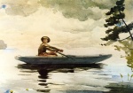 Winslow Homer  - Bilder Gemälde - The Boatsman