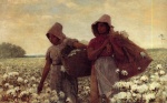 Winslow Homer  - Bilder Gemälde - The Cotton Pickers