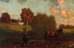 Winslow Homer  - Bilder Gemälde - The Last Furrow