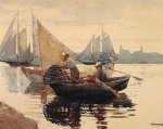 Winslow Homer  - Bilder Gemälde - The Lobster Pot