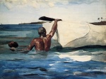Winslow Homer  - Bilder Gemälde - The Sponge Diver