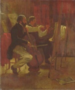 Winslow Homer  - Bilder Gemälde - The Studio