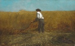 Winslow Homer  - Bilder Gemälde - The Veteran in a New Field