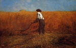 Winslow Homer  - Bilder Gemälde - The Veteran in a New Field