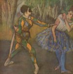 Edgar Degas  - paintings - Harlekin und Colombine