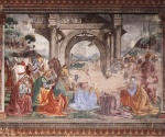 Domenico Ghirlandaio - Bilder Gemälde - Adoration of the Magi