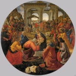Domenico Ghirlandaio - Bilder Gemälde - Anbetung der Könige