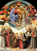 Domenico Ghirlandaio - Bilder Gemälde - Coronation of the Virgin