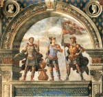 Domenico Ghirlandaio - Bilder Gemälde - Decoration of the Sala del Gigli