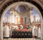 Domenico Ghirlandaio - Bilder Gemälde - Obsequies of St Fina