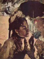 Edgar Degas  - paintings - In den Tuilerien (Frau mit Sonnenschirm)