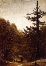 Sanford Robinson Gifford - Peintures - Route forestière