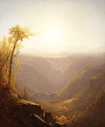 Sanford Robinson Gifford - Peintures - Une gorge dans les montagnes