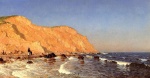 Sanford Robinson Gifford - paintings - Clay Bluffs on No Mans Land