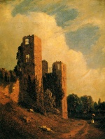 Sanford Robinson Gifford - Peintures - Le château de Kenilworth
