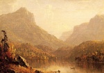 Sanford Robinson Gifford - paintings - Lake Scene
