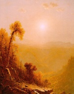 Sanford Robinson Gifford - paintings - October in the Catskills