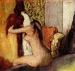 Edgar Degas  - Bilder Gemälde - Nach dem Bade