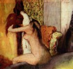 Edgar Degas  - Peintures - Après le bain