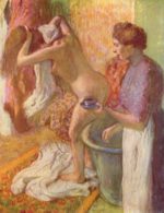 Hilaire Germain Edgar De Gas  - Peintures - Après le bain