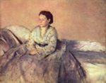 Edgar Degas  - Peintures - Portrait de Madame René De Gas