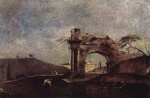 Francesco Guardi - Peintures - Caprice