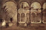 Francesco Guardi - Bilder Gemälde - Kreuzgang in Venedig