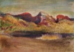 Edgar Degas  - Bilder Gemälde - See und Berge