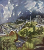 El Greco - Bilder Gemälde - Blick auf Toledo