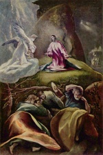 El Greco - Bilder Gemälde - Christus am Ölberg