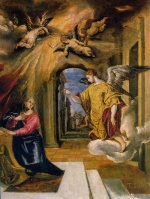 El Greco - Bilder Gemälde - Die Verkündigung