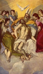 El Greco - Bilder Gemälde - Dreifaltigkeit