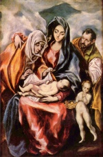 El Greco - paintings - Heilige Familie