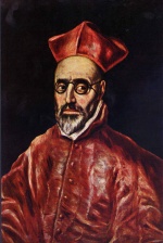 El Greco  - Peintures - Portrait du cardinal inquisiteur Don Fernando Niño de Guevara