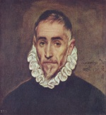 El Greco  - Bilder Gemälde - Portrait eines Edelmannes