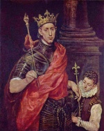 El Greco  - Bilder Gemälde - Portrait eines Königs