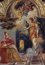 El Greco  - Bilder Gemälde - Verkündigung an Maria