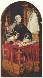El Greco  - Bilder Gemälde - Vision des Heiligen Ildefonso