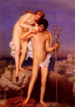 Charles Gleyre - Peintures - Daphnis et Chloé rentrant de la montagne