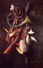 William Michael Harnett - Peintures - Après la chasse