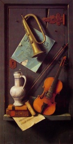 William Michael Harnett - paintings - Old Models