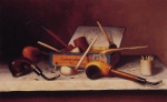 William Michael Harnett  - Peintures - Le club 